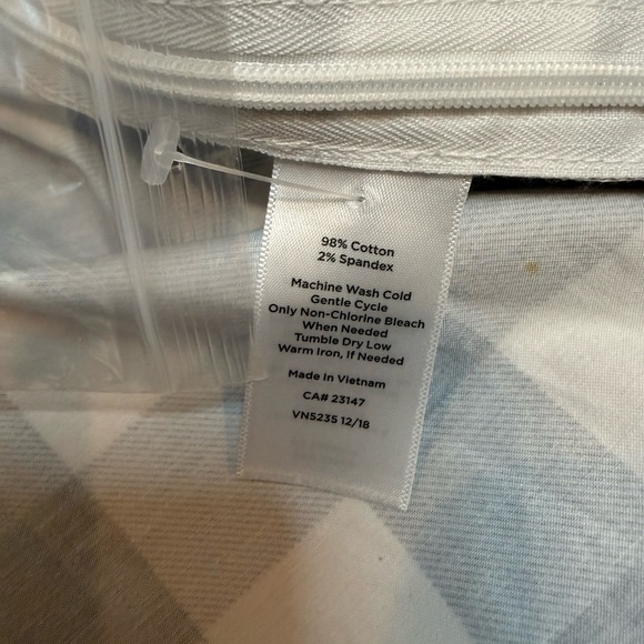 Talbots Audrey Shell Gingham NWT Blouse Woman’s Sleeveless Top Shirt 16 - Picture 4 of 7